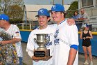 Baseball vs Babson  Wheaton College Baseball players celebrate their victory over Babson to win the NEWMAC Championship for the third year in a row. - (Photo by Keith Nordstrom) : Wheaton, baseball, NEWMAC